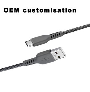 新设计的USB2.0 USB a至C型电缆快速充电数据线，带手机编织护套 - Product Image 6