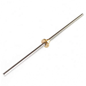 8mm Diameter Left and Right Thread Ball <strong>Lead</strong> <strong>Screw</strong> Tr8*8 Trapezoidal <strong>Lead</strong> <strong>Screw</strong> 4 Starts 1000mm Long with Brass Nuts - Product Image 4
