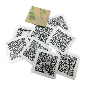 QRコード付き金属NFCタグ215 RFIDステッカーの接着剤 - Product Image 1