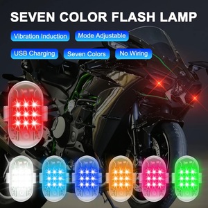 ZONGYUE LED çakarlı lamba kablosuz uzaktan kumanda için motosiklet araba bisiklet Scooter anti-çarpışma uyarı lambası flaş göstergesi - Product Image 3