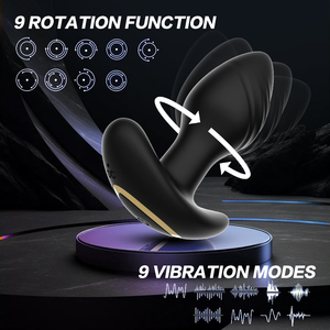 Kadınlar için Anal Plug vibratör APP Bluetooth uzaktan kumanda 9 modu erkekler için 360 rotasyon yetişkin oyuncaklar popo fiş prostat masaj 18 - Product Image 2