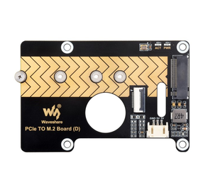 บอร์ดอะแดปเตอร์เพื่อ M.2 NVMe (D) สำหรับ Raspberry Pi 5 8Gbps ความเร็วรองรับ2280/2260/2242/2230 SSD Plug & Play กับ Gen2 PCIe - Product Image 2
