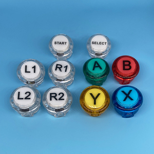 Кнопки NOT LED SANWA стиль Cherry MX Microswitch логотип X Y Start выберите для ПК MAME Raspberry Pi Кнопка части аркадная кнопка - Product Image 3