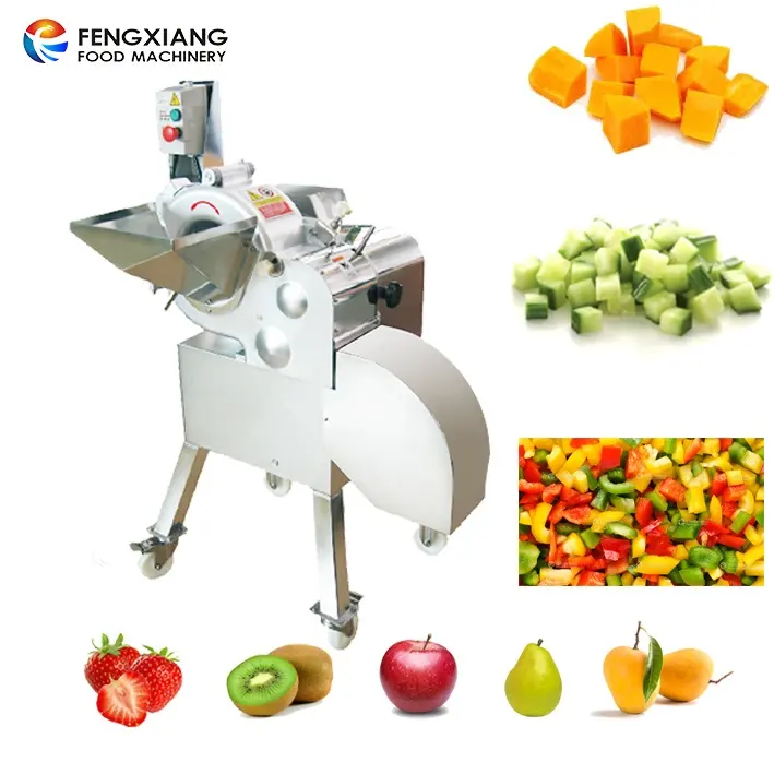 Cortadora comercial de frutas y verduras Bananas Coconut Dicer Piña Máquina para cortar en cubitos Cd-800 Ce