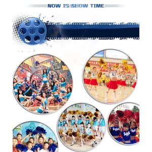 เชียร์ลีดเดอร์ที่มีสีสัน Pom Poms Team เชียร์ลีดเดอร์เชียร์ Poms ทีมดอกไม้มืออุปกรณ์แอโรบิกบอลสำหรับงานปาร์ตี้กีฬา - Product Image 3