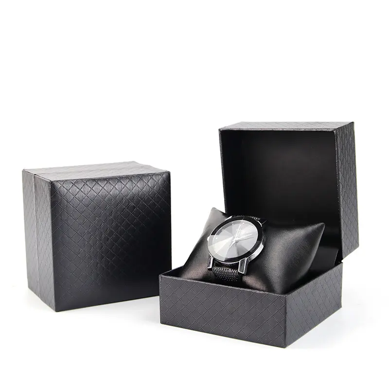 Коробка для часов из ПУ кожи, специальная бумажная раскладная коробка для хранения часов, упаковка для ювелирных изделий от производителя, оптовая продажа