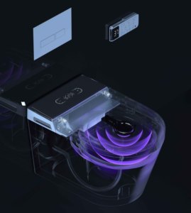 DOLOGIスマートウォールハングトイレ、リモコン付きデュアルフラッシュとビデモダンラグジュアリー、ハイエンド中東バスルーム用