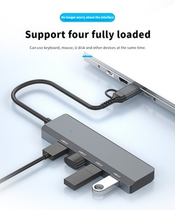 <span class=keywords><strong>USB</strong></span> 3.0 4-in-2 <span class=keywords><strong>HUB</strong></span> 4 Anschlüsse Typ-C Multi Splitter 5 Gbit/s Adapter Für Huawei Xiaomi Macbook PC <span class=keywords><strong>Computer</strong></span> <span class=keywords><strong>USB</strong></span>-Laufwerke mit Lichtern <span class=keywords><strong>Hub</strong></span>