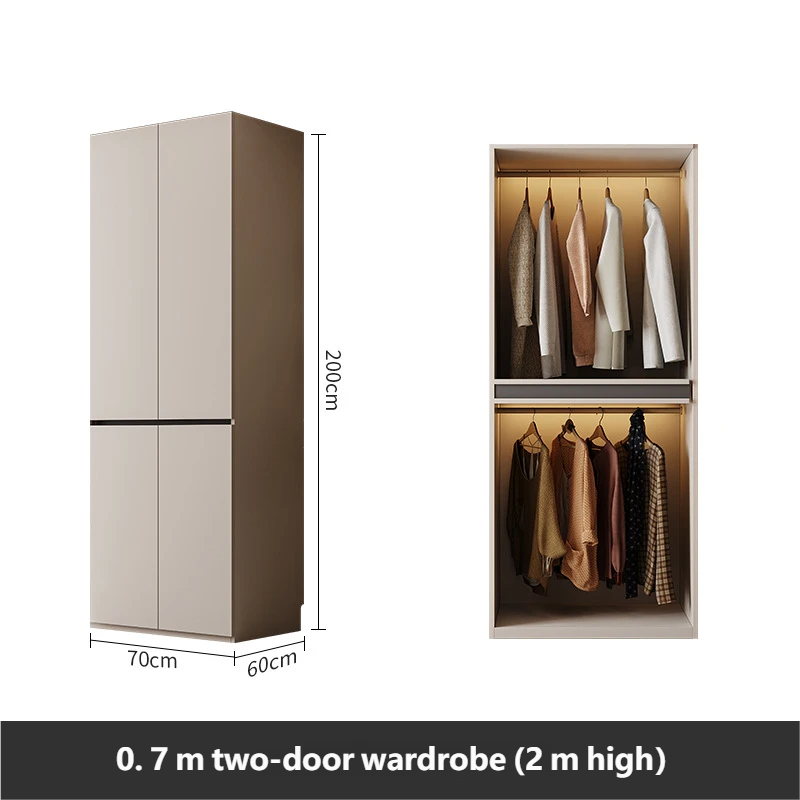 0.7-meter two door wardrobe (2.0-meter high)