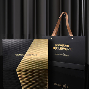 Cao cấp Hộp quà tặng dao kéo đám cưới bạc thanh lịch Roman cột theo kiểu thép không gỉ muỗng gương đánh bóng 18/8 thiết lập dao kéo - Product Image 3