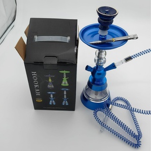 Hợp Kim Nhôm Arabic Hookah Set Với Đa-Màu Sắc Phụ Kiện Điện Tử Kính Cầm Tay Hookah Với Sơn Mài Kỹ Thuật - Product Image 2
