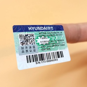 Custom Security QR <strong>Code</strong> Label Stickers Anti-counterfeit Anti-Fake Scratch-off Stickers Labels - Product Image 6