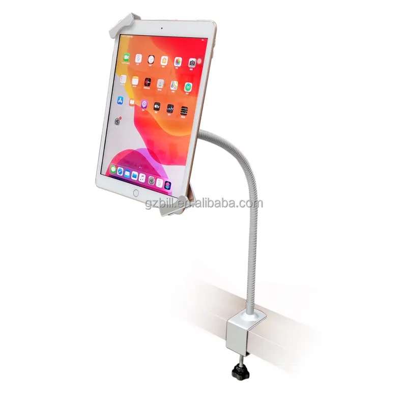 7 to 10.5 inch Universal tablet table clamp security stand with lock holder for Samsung Galaxy Tab 7/8.4/9.6/10.1/10.4/10.5 inch