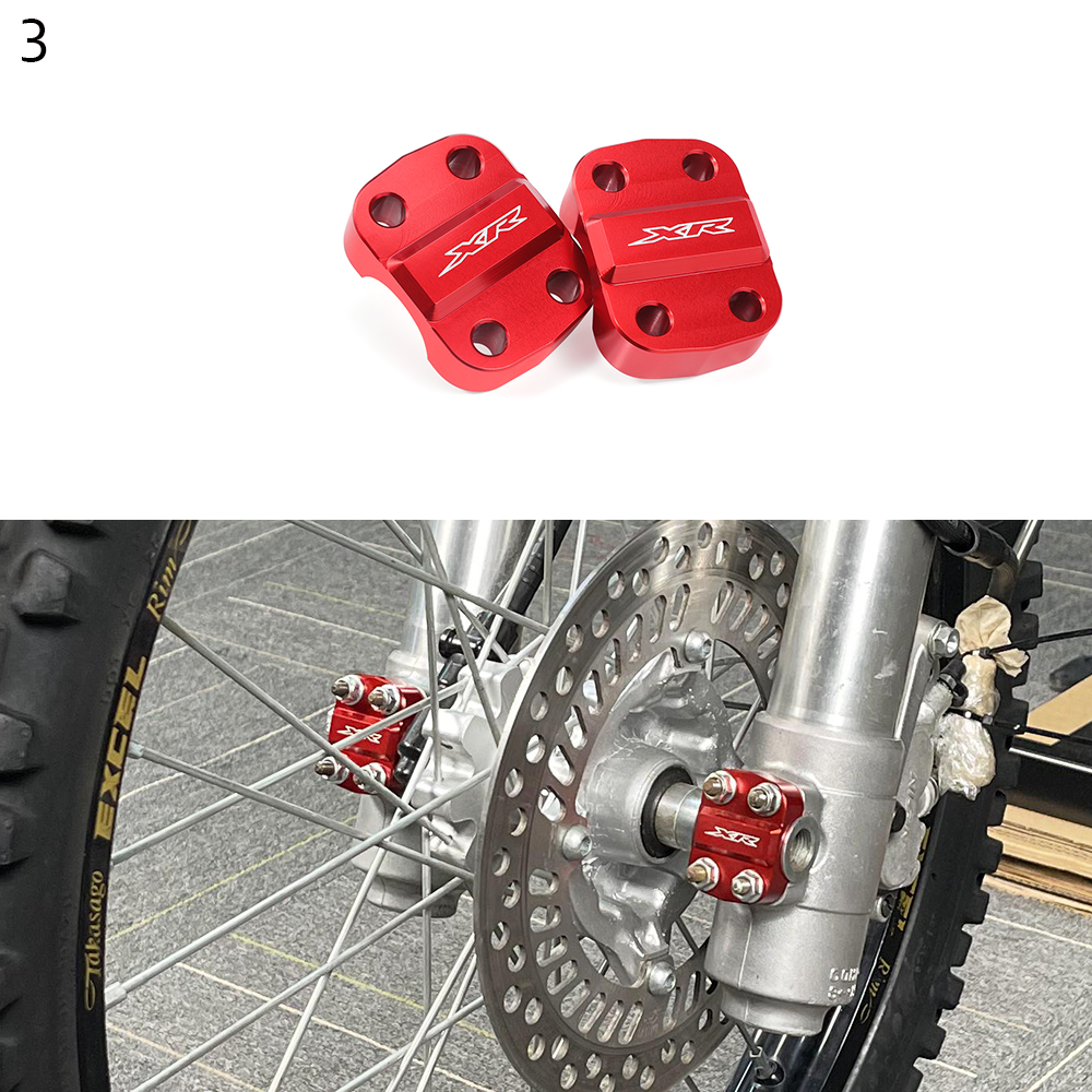 3) Pince d'essieu de fourche avant 2 pcs