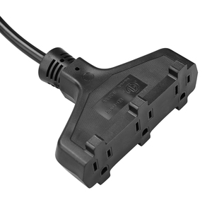 GFCI Power <strong>Cord</strong> 3 Outlet Extension <strong>Cord</strong> with Inline GFCI Auto Reset <strong>14</strong> <strong>AWG</strong> SJTW - Product Image 5