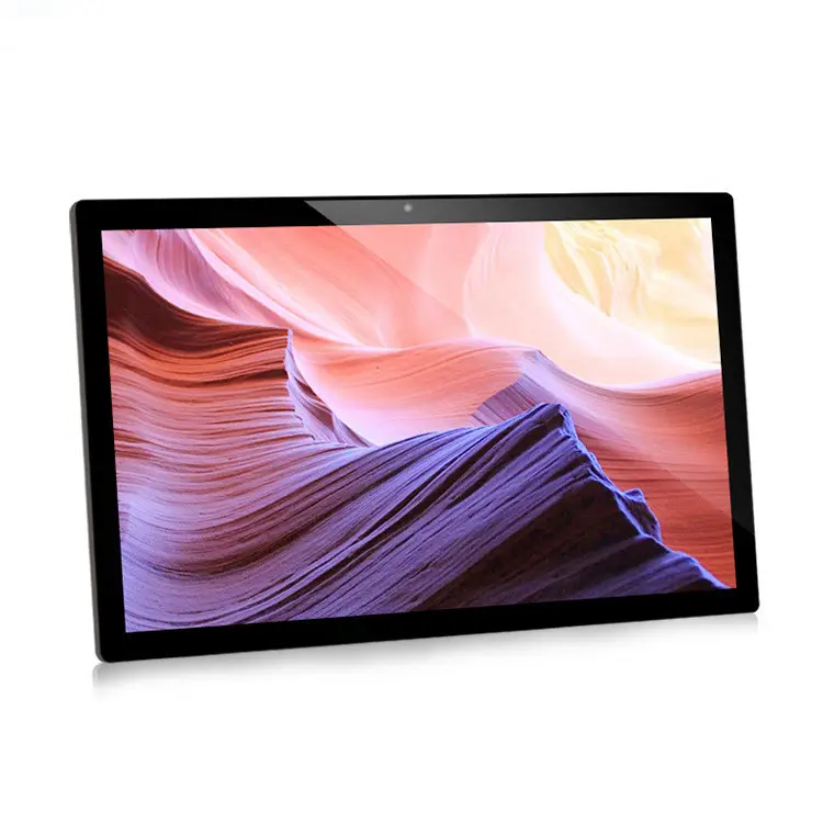 Tablet 23.6 24 27 Inci Layar Sentuh Kapasitif Rockchip 4GB RAM Dudukan Dinding WiFi RJ45 Android Semua Dalam Satu Tablet PC