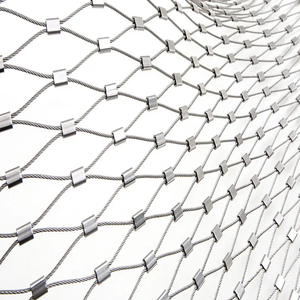 High Quality Stainless Steel Infill INOX Woven Technique Wire Rope Mesh <strong>Net</strong> for Balcony Fence Slope Protection - Product Image 5