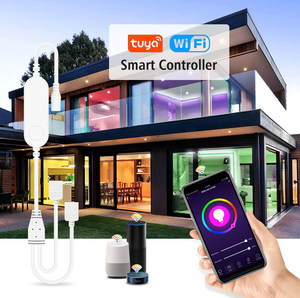 Контроллер для светодиодной ленты DC/4PIN RGB, 12 В SMD 2835 5050 RGB Tuya WIFI, беспроводной дистанционный неоновый переключатель управления светодиодным освещением - Product Image 5