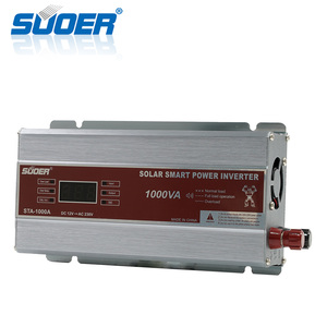 Suoer 1000W汽车太阳能数字显示逆变器12V 220单相转换器，带5v输入和1A输出正弦波 - Product Image 3