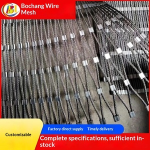 ตาข่ายลวดสลิงสแตนเลสป้องกันการตกสำหรับสวนสัตว์ คอกนก ลานบ้าน ระเบียง งานเหมือง - Product Image 3