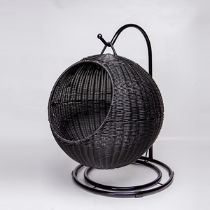 XH Ổ Giường Xoay Cho Chó Mèo Nhỏ Có Đệm, Võng Treo Trong Nhà Ngoài Trời, Hình Giọt Nước, Giỏ Thú Cưng Đứng KD - Product Image 6