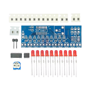Akış su işık kiti elektronik DIY parçaları SMD NE555 CD4017 dönen yanıp sönen LED Secuenciador kiti - Product Image 1