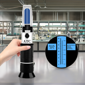 4 trong 1 cầm tay chất lỏng động cơ Glycol chất chống đông Tester Công cụ Xe pin khúc xạ với điểm đóng băng đo lường - Product Image 2