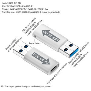 USB 3.1 OTG-Adapter USB A/C-Konverter Schnelle Daten übertragung 10 Gbit/s USB C-Anschluss verbindung oder Datenkabel verlängerung - Product Image 6