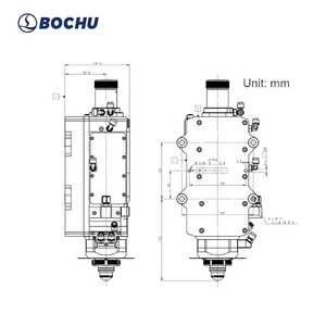 BOCI BLT642H 100/200 (M = 2.0) nuova testa di taglio Laser in fibra per macchina di taglio Laser lunghezza d'onda 1064nm