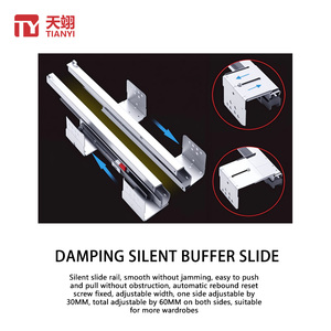 Tủ quần áo kéo ra giỏ ngăn kéo phong cách lưới ngăn được xây dựng trong trượt đường sắt phần cứng đi bộ trong tủ quần áo lưu trữ đồ lót giỏ - Product Image 6