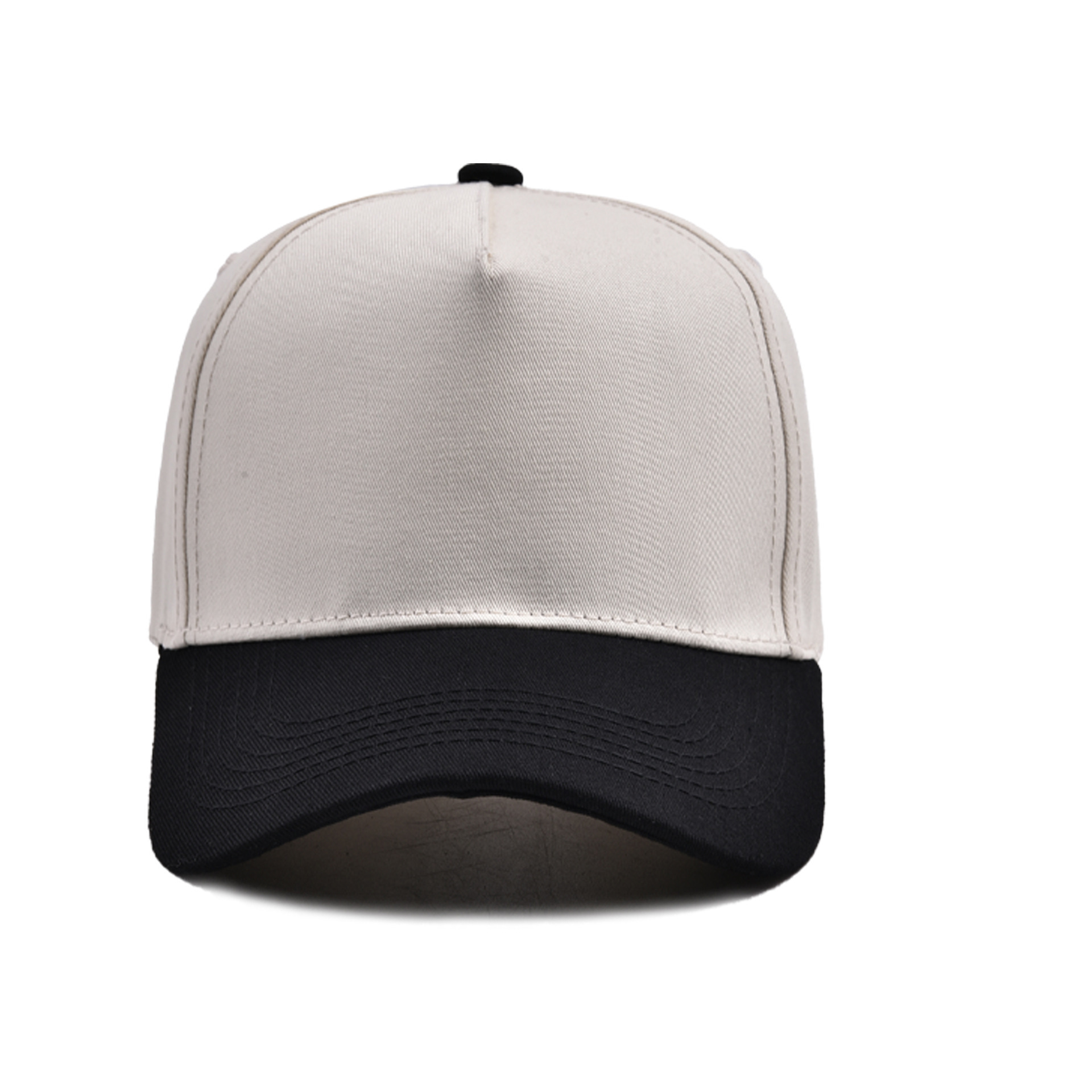 Black - five panel baseball cap