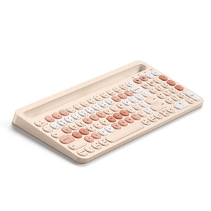 Teclado retroiluminado inalámbrico Bluetooth personalizado para ordenador portátil iPhone Tablet 99 teclas ordenador Retro Punk colorido Led teclado iluminado - Product Image 3