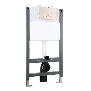 壁挂式马桶隐藏水箱双按钮静音冲洗隐藏水箱 - Product Image 1