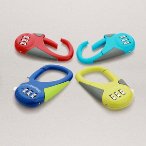 Fabbrica che vende i colori codice numero HA01 Candado lucchetto per bagagli 3 ruote digitali combinazione di zinco Password uso lucchetto - Product Image 2