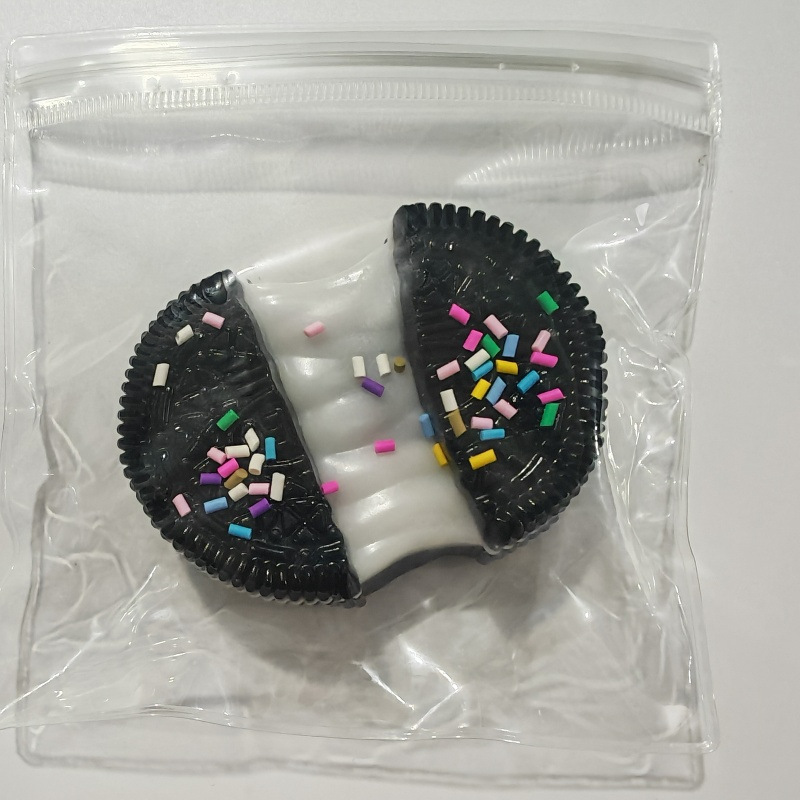 Revêtement de bonbon noir oreo brossé