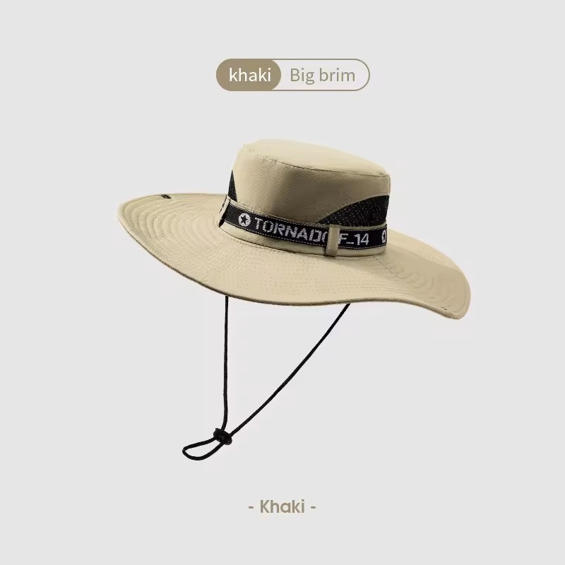 wide brim khaki