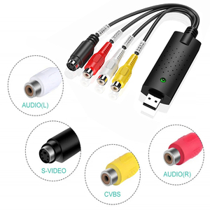 USB音频视频采集卡适配器，带USB电缆USB 2.0至RCA视频采集转换器，用于电视DVD VHS采集设备 - Product Image 5
