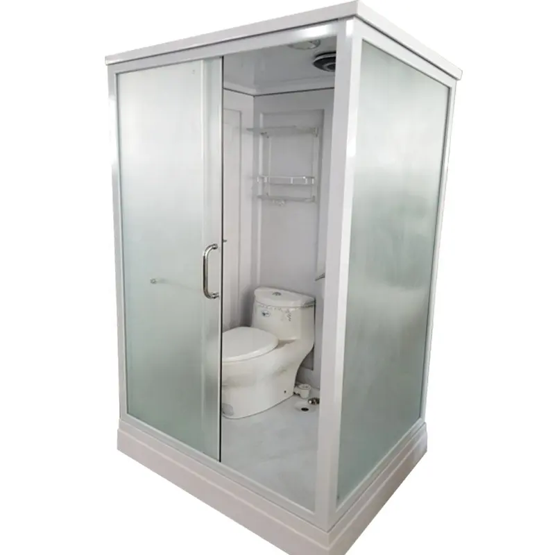 Bathroom corner modern glass door steam room with portable toilet light tv cheap shower cabin