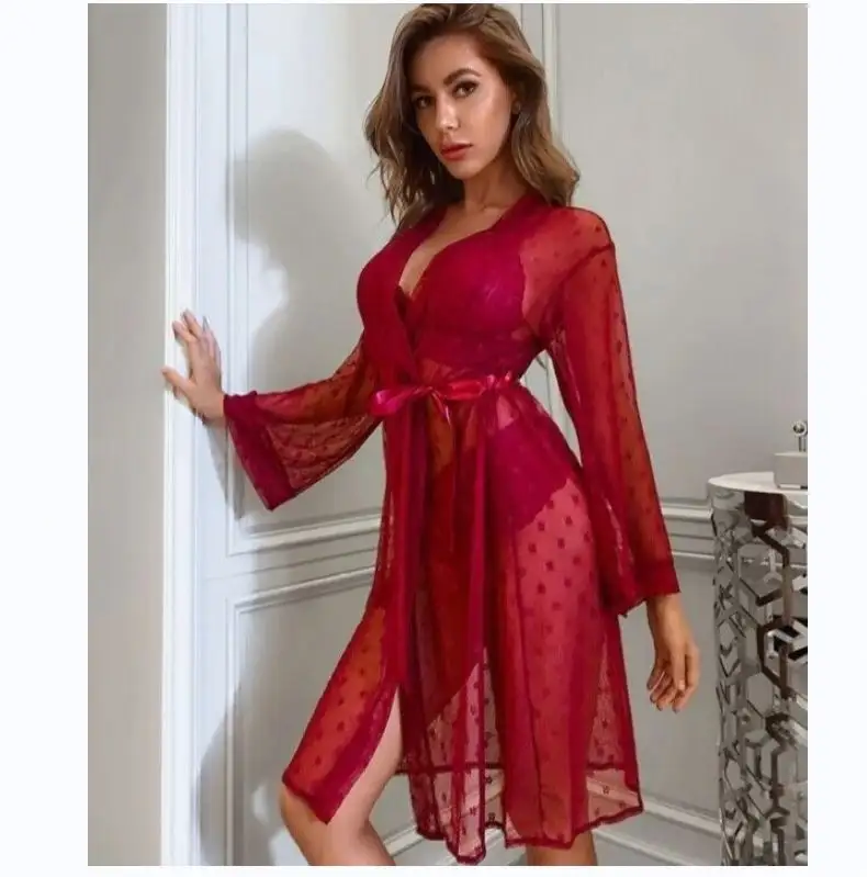 Lingerie seksi renda transparan panas gaun malam pendek pakaian dalam Babydoll xxxx anak perempuan pakaian dalam seksi wanita