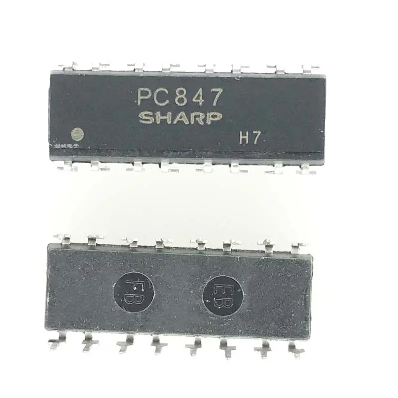 Fotoacoplador PC847, DIP-16, optoacoplador lineal de cuatro vías