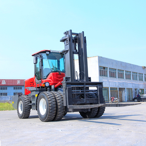 SITC 10Ton Capacidad Manual Power Pallet Precio bajo Carretilla elevadora diésel hidráulica articulada trasera 4WD Carretilla elevadora de combustión interna - Product Image 3