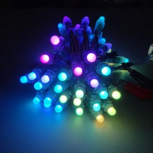 Forma rotonda diffusa DC 5V 12mm digitale RGB LED luce Pixel stringa impermeabile IP68 RGBIC WS2811 indirizzabile 50 nodi modulo Led - Product Image 1