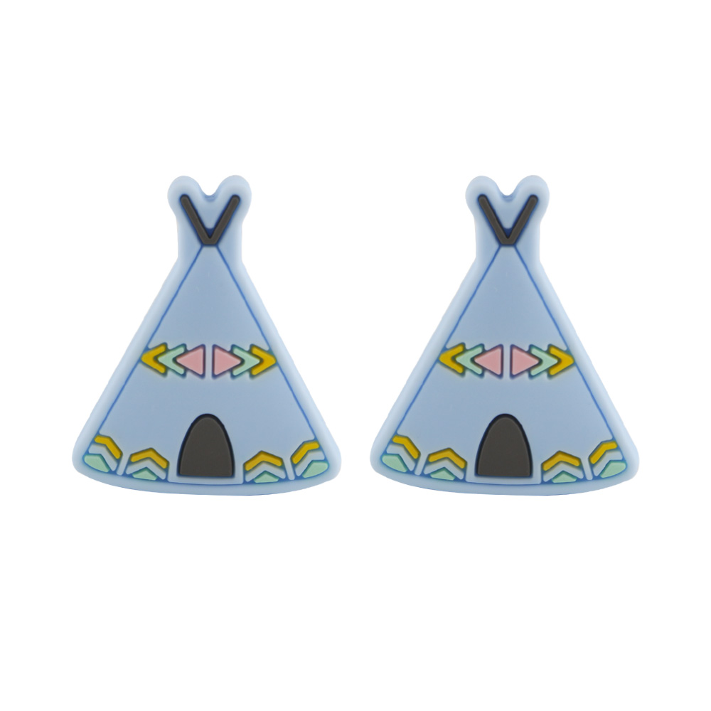 Tent Focal bead Pastel Blue SA143