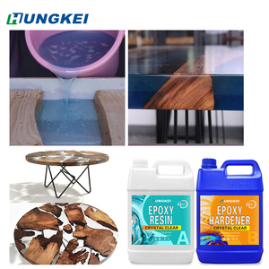 Kristal epoksi reçine ahşap masa ve masa epoksi reçine - Product Image 4