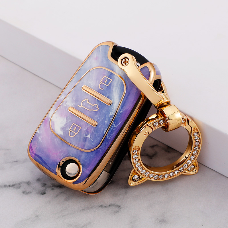 Purple+Key Ring