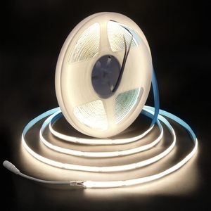 Yüksek gerilim 12/24/110/220V AC COB LED şerit işık CRI90 dotless su geçirmez tak ve çalıştır COB LED şerit ip67 led şerit - Product Image 1