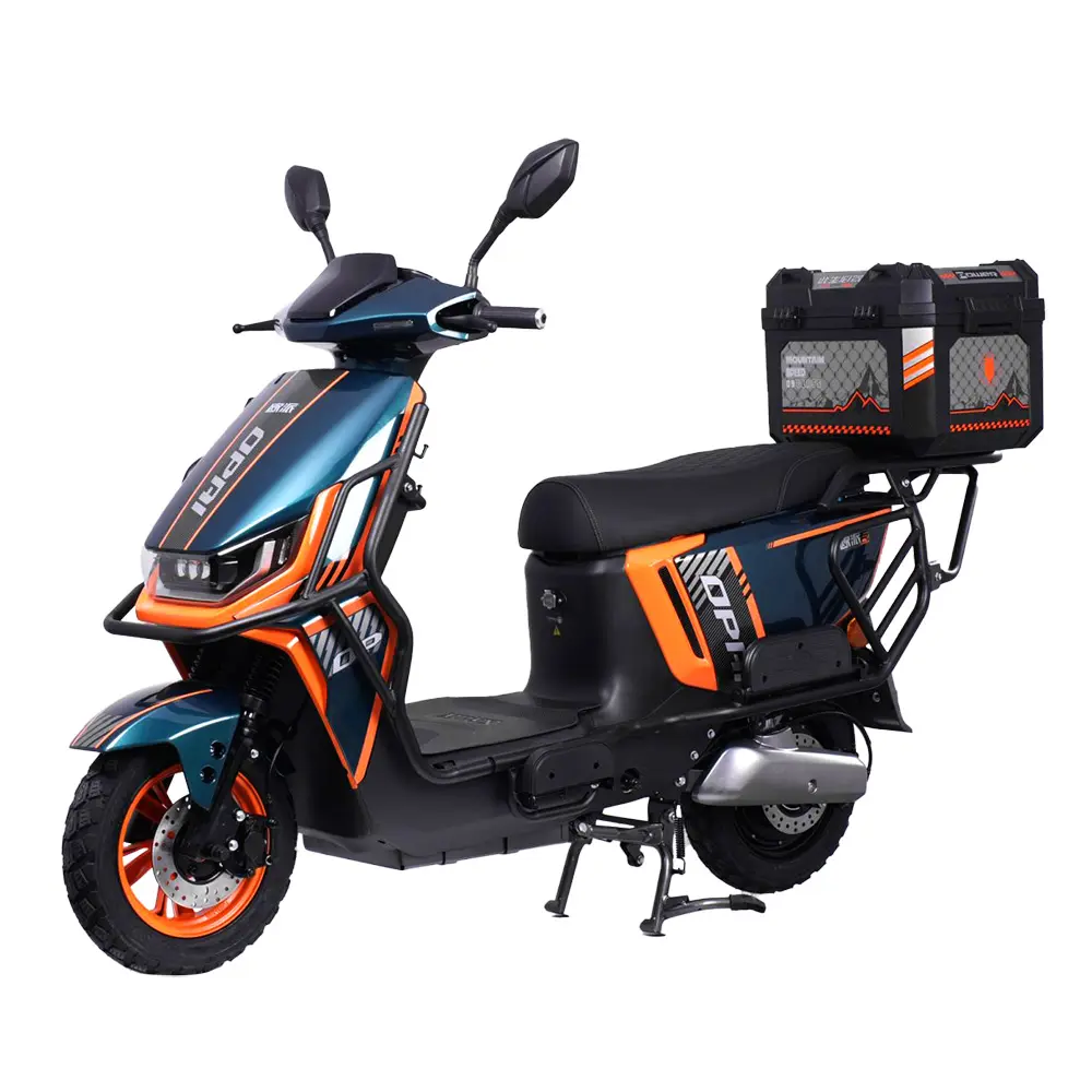 OPAI yüksek güç 72V 3000W elektrikli Scooter gıda teslimat ile 2024 yeni E motosiklet elektrikli yetişkin scooter
