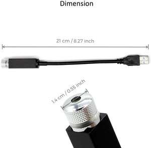 USB Port Starry Sky Projector Lens <strong>Led</strong> Light High Bright Neon Auto Atmosphere Lights Ambient Car Roof <strong>Star</strong> Light - Product Image 2