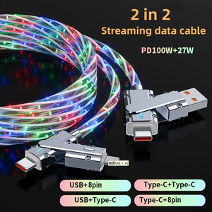 สายชาร์จโทรศัพท์มือถือและสายคอมพิวเตอร์แบบ2-in-1ชนิด C - Product Image 2