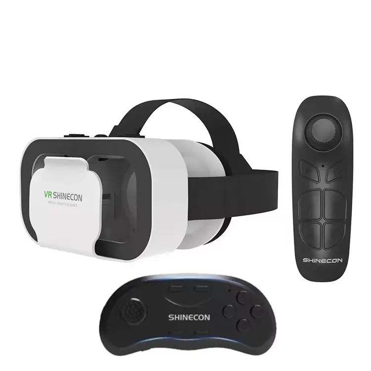 Metaverse hafif gerçek sanal 3d gözlük uzaktan kumanda SHINECON 9d VR kulaklık